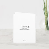 感謝の気持ちを持つ猫ハートThank You Note Card サンキューカード (裏面)