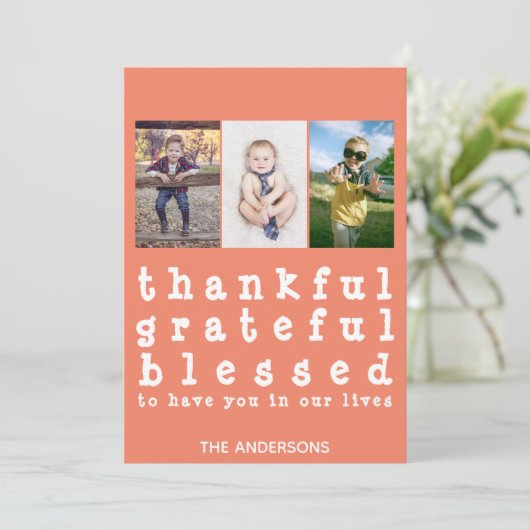 感謝の気持ちを持つ賛美水玉模様感謝祭 招待状 (スタンド正面)