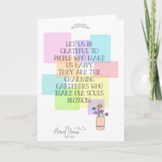 感謝の気持ちを持とう サンキューカード (正面)