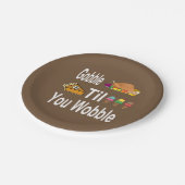 感謝の気持ちを揺らぐまで食べる ペーパープレート (アングル)