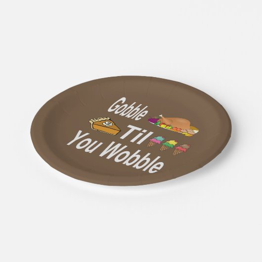 感謝の気持ちを揺らぐまで食べる ペーパープレート (アングル)