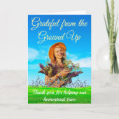 感謝の気持ちを最初から感謝ありがとう 招待状 (正面)