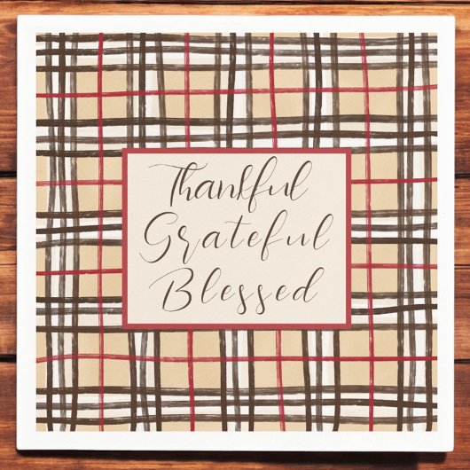 感謝の気持ちを胸に賛美浮かべる スタンダードカクテルナプキン