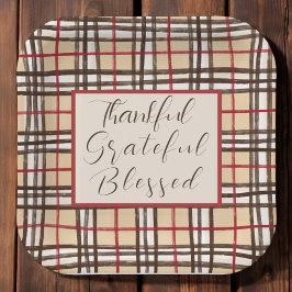 感謝の気持ちを胸に賛美浮かべる ペーパープレート