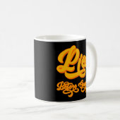 感謝の気持ちを表すパイおもしろいズ コーヒーマグカップ (正面右)