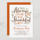 感謝の気持ちを表すパーティー 招待状 (正面/裏面)