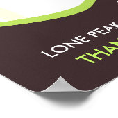 感謝の気持ちを表すリンゴの木のギフト 教師へのプレゼント ポスター (角)