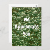 感謝の気持ちを表す従業員向けの特別なカードです。 ポストカード (正面/裏面)