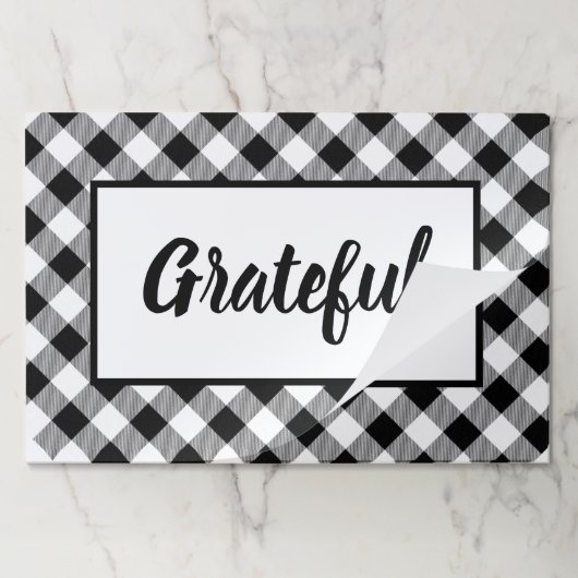 感謝の気持ちを表す紙の敷き物 ペーパーパッド (折り畳み)