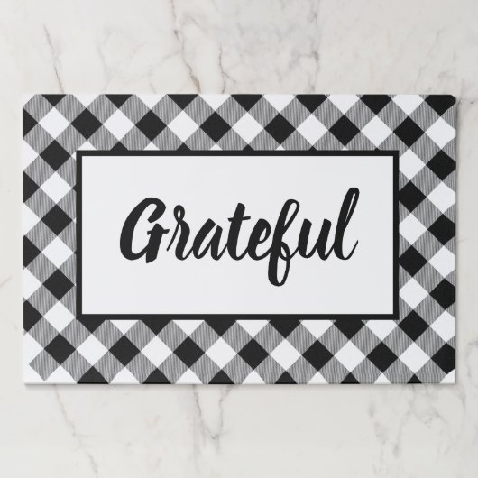 感謝の気持ちを表す紙の敷き物 ペーパーパッド (正面)