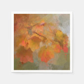 感謝の気持ちを表す葉陳列品 スタンダードカクテルナプキン (正面)