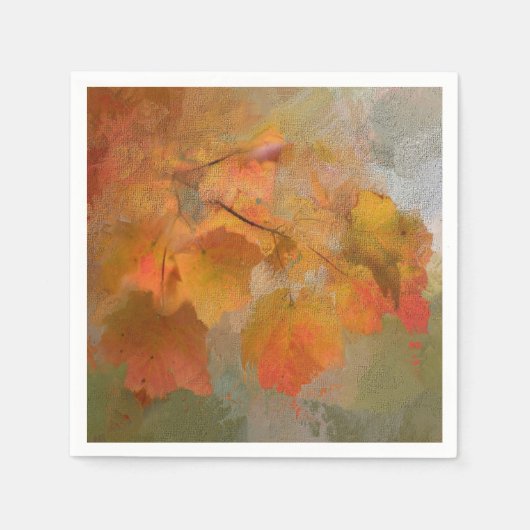 感謝の気持ちを表す葉陳列品 スタンダードカクテルナプキン (正面)