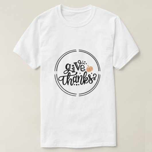 感謝の気持ちを表そう サンクスギビング 秋の休日 T Tシャツ (デザイン正面)