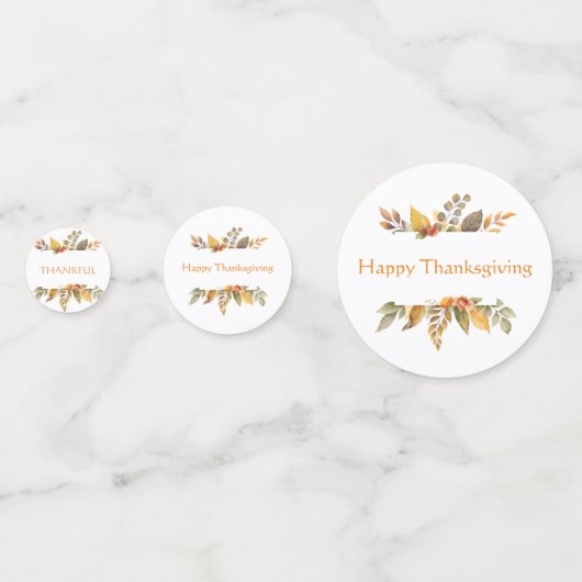 感謝の気持ちを賛美幸せに コンフェッティ (正面)