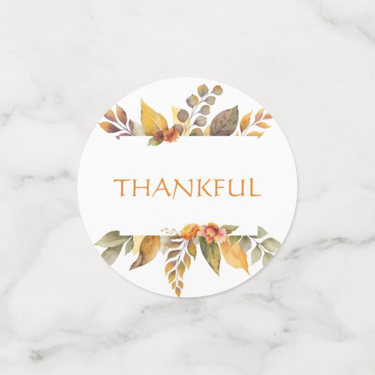 感謝の気持ちを賛美幸せに コンフェッティ (スモール正面)