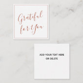 感謝の気持ちを贈る テラコッタ スクリプト あなたに感謝 ノートカード (正面/裏面)