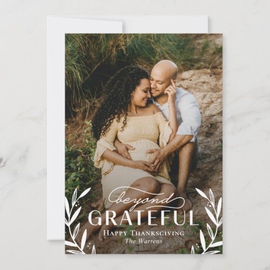 感謝の気持ちを超えたフォトカード シーズンカード (正面)