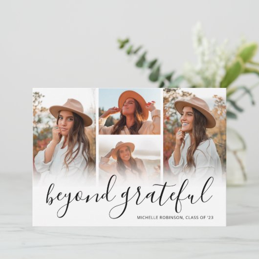 感謝の気持ちを超えた卒業写真 サンキューカード (スタンド正面)