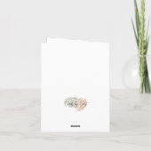 感謝の気持ちを超えてグリーティングカード カード (裏面)