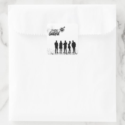 感謝の気持ちを超えて スクエアシール (バッグ)