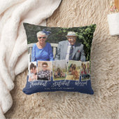 感謝の気持ちを込めたオリジナルカラーの写真6枚のクッション クッション (ブランケット)