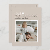 感謝の気持ちを込めたオリジナル写真ポストカード ポストカード (正面/裏面)