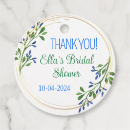 感謝の気持ちを込めたオーダーメイドのウェディングシャワープレゼントタグ フェイバータグ