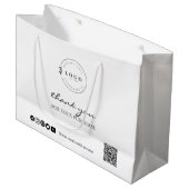 感謝の気持ちを込めたカスタムサンクス購入 ラージペーパーバッグ (正面アングル)