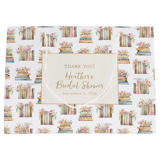 感謝の気持ちを込めたギフトバッグ ラージペーパーバッグ (正面)