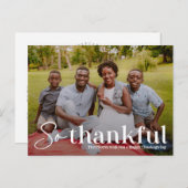 感謝の気持ちを込めたフォトカードはがき シーズンポストカード (正面/裏面)