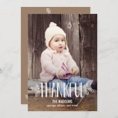 感謝の気持ちを込めたフォトカード シーズンカード (正面/裏面)