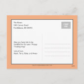 感謝の気持ちを込めたフォトカード シーズンポストカード (裏面)