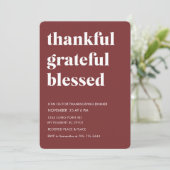 感謝の気持ちを込めたブルゴーニュ賛美ーの感謝祭 招待状 (スタンド正面)