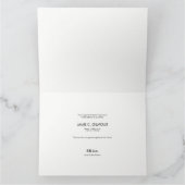 感謝の気持ちを込めたベビーの誕生発表写真カード ありがとうございます カード (内部)