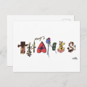 感謝の気持ちを込めたポストカード ポストカード (正面/裏面)