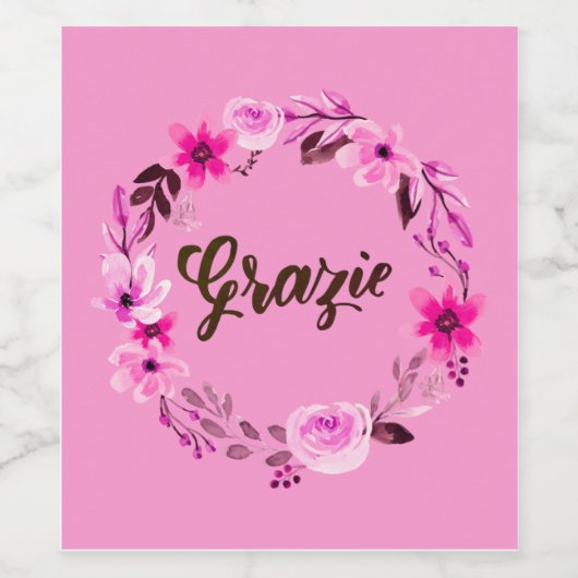 感謝の気持ちを込めたリハーサル・レセプション・ウェディング・シャワーの景品 ワインラベル (シングルラベル)