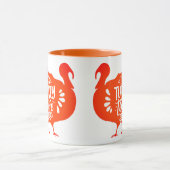 感謝の気持ちを込めた七面鳥の時間 マグカップ (中央)