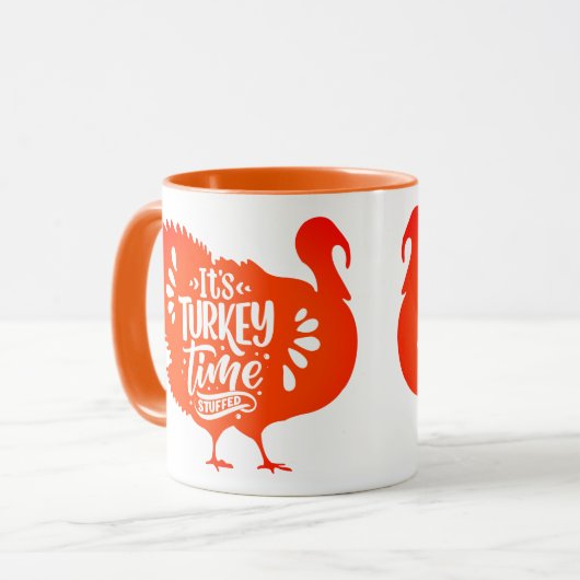 感謝の気持ちを込めた七面鳥の時間 マグカップ (正面左)