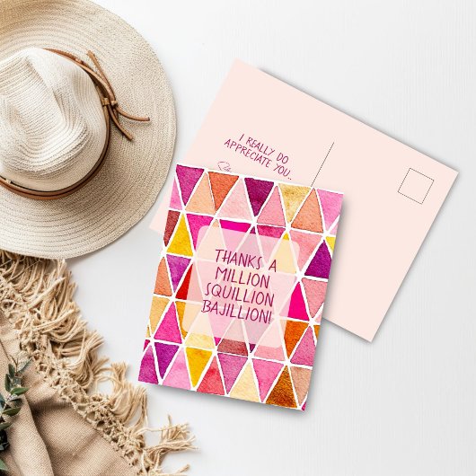 感謝の気持ちを込めた友情のポストカード ポストカード