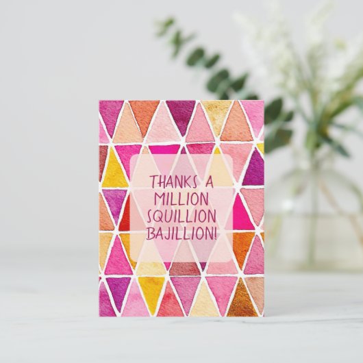 感謝の気持ちを込めた友情ポストカード ポストカード (スタンド正面)