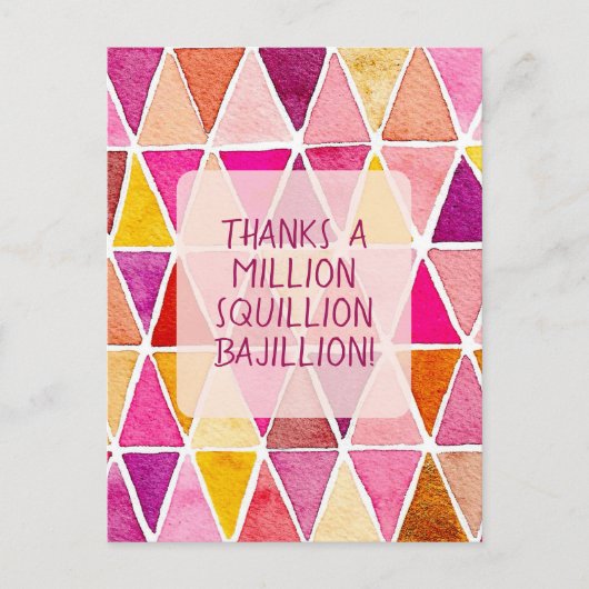 感謝の気持ちを込めた友情ポストカード ポストカード (正面)