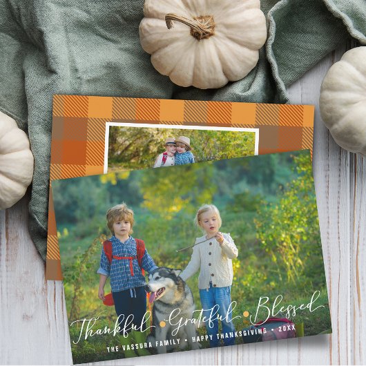 感謝の気持ちを込めた感謝祭の写真 シーズンカード