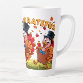 感謝の気持ちを込めた感謝祭引用文 カフェラテマグ