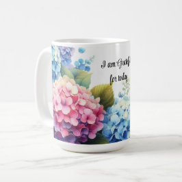 感謝の気持ちを込めた水彩画風アジサイ コーヒーマグ コーヒーマグカップ