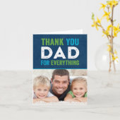 感謝の気持ちを込めた父の日写真カード カード (黄色い花)