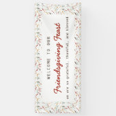 感謝の気持ちを込めてフレンドリーなディナーを歓迎 横断幕 (縦)