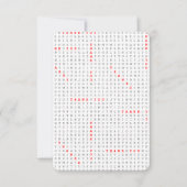 感謝の気持ちを込めて感謝する 招待状 (正面)