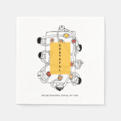 感謝の気持ちを込めて感謝祭のディナー スタンダードカクテルナプキン (正面)