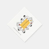 感謝の気持ちを込めて感謝祭のディナー スタンダードカクテルナプキン (角)