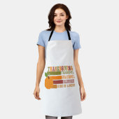 感謝の気持ちを込めて感謝賛美する エプロン (着用した状態)